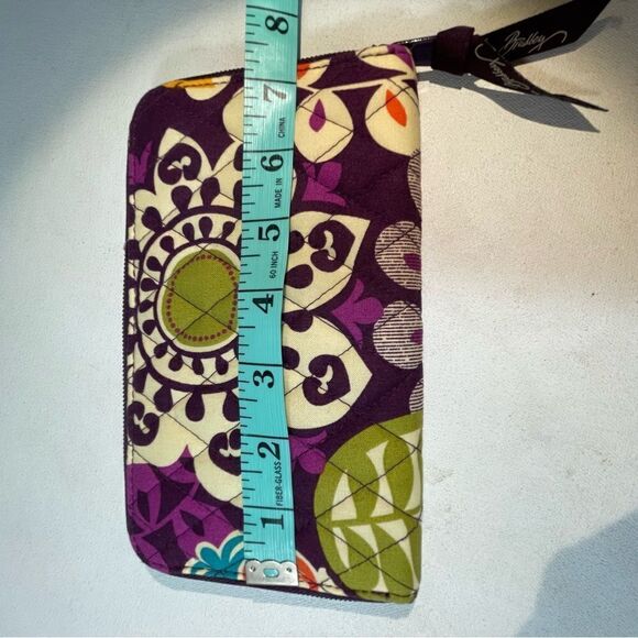 VERA BRADLEY Accordion Wallet PLUM CRAZY - Picture 3 of 5